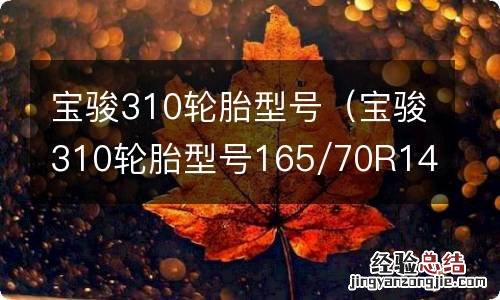 宝骏310轮胎型号165/70R14多少钱 宝骏310轮胎型号