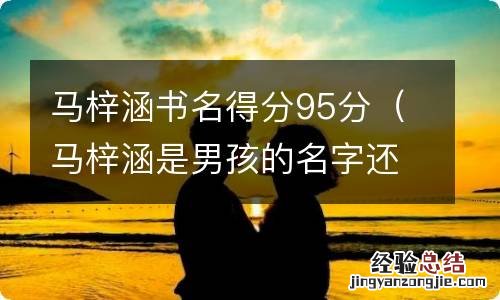 马梓涵是男孩的名字还是女孩的名字 马梓涵书名得分95分