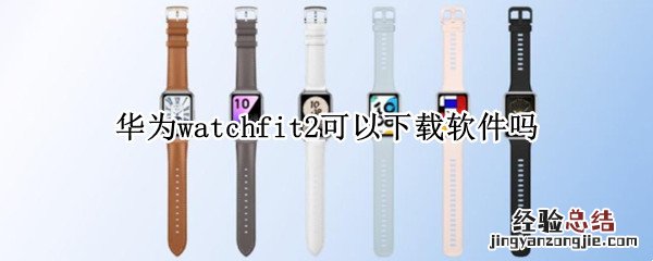 华为watchgt2可以下载软件吗 华为watchfit2可以下载软件吗