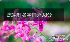 庞家钰名字打分98分