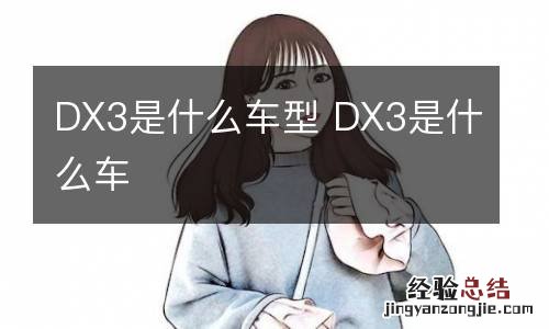 DX3是什么车型 DX3是什么车