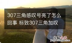 307三角感叹号亮了怎么回事 标致307三角加叹号