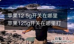 苹果12 5g开关在哪里 苹果125g开关在哪里打开