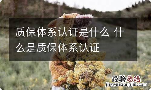 质保体系认证是什么 什么是质保体系认证