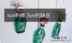 suv利弊 Suv的缺点