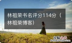 林祖荣博客 林祖荣书名评分114分