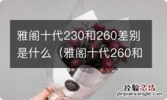 雅阁十代260和230的区别 雅阁十代230和260差别是什么