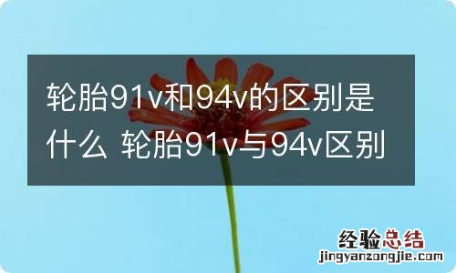 轮胎91v和94v的区别是什么 轮胎91v与94v区别