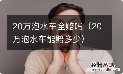 20万泡水车能赔多少 20万泡水车全赔吗