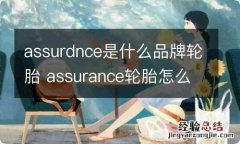 assurdnce是什么品牌轮胎 assurance轮胎怎么样