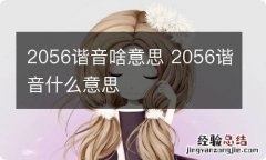 2056谐音啥意思 2056谐音什么意思