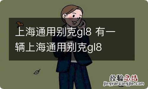 上海通用别克gl8 有一辆上海通用别克gl8