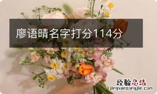 廖语晴名字打分114分