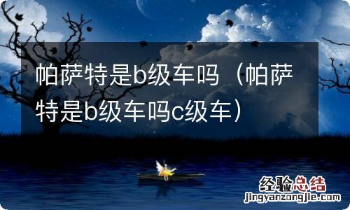 帕萨特是b级车吗c级车 帕萨特是b级车吗