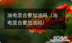 油电混合要加油吗 油电混合要加油吗