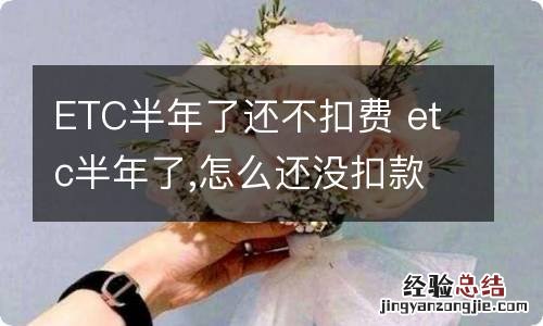 ETC半年了还不扣费 etc半年了,怎么还没扣款