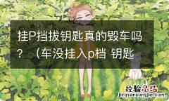 车没挂入p档 钥匙拔掉了 挂P挡拔钥匙真的毁车吗？