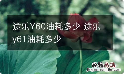 途乐Y60油耗多少 途乐y61油耗多少