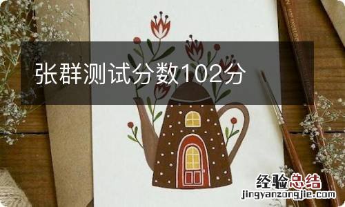 张群测试分数102分