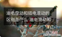 油电混动和插电混动的区别是什么 油电混动和插电混动有啥区别