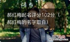 郝红梅的名字取自 郝红梅起名评分102分