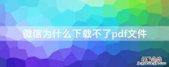 微信为什么下载不了pdf文件