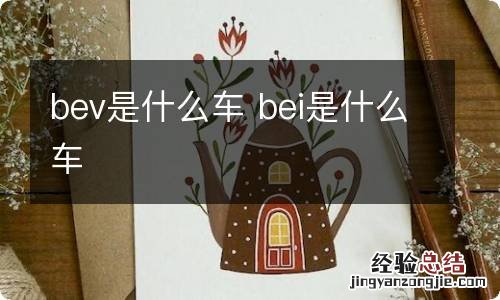 bev是什么车 bei是什么车