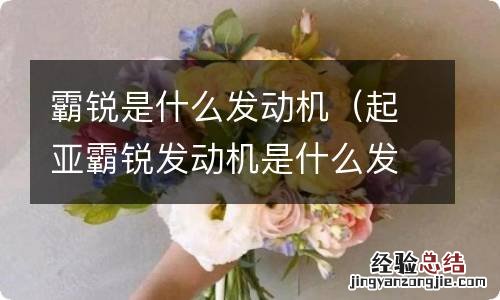 起亚霸锐发动机是什么发动机 霸锐是什么发动机