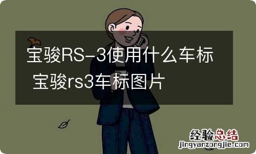 宝骏RS-3使用什么车标 宝骏rs3车标图片