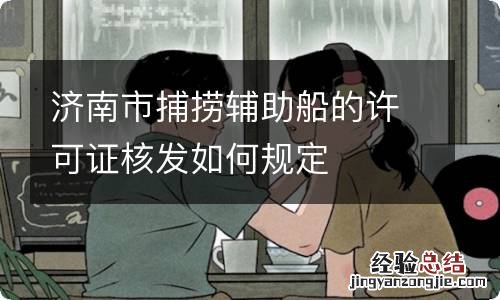 济南市捕捞辅助船的许可证核发如何规定