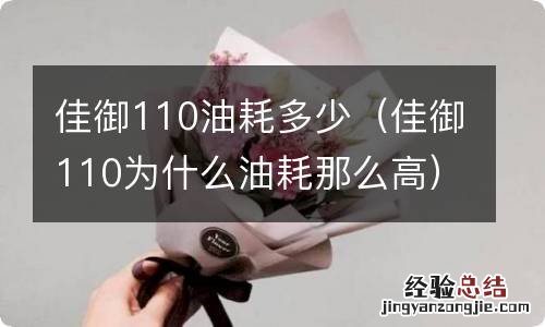 佳御110为什么油耗那么高 佳御110油耗多少