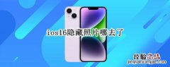 ios16隐藏照片哪去了 ios13隐藏的照片在哪