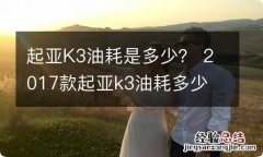 起亚K3油耗是多少？ 2017款起亚k3油耗多少