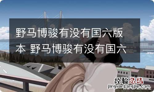 野马博骏有没有国六版本 野马博骏有没有国六版本车