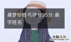 桑梦珍姓名评分95分 桑字姓名