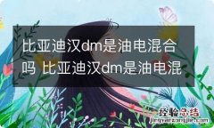 比亚迪汉dm是油电混合吗 比亚迪汉dm是油电混合吗还是纯电