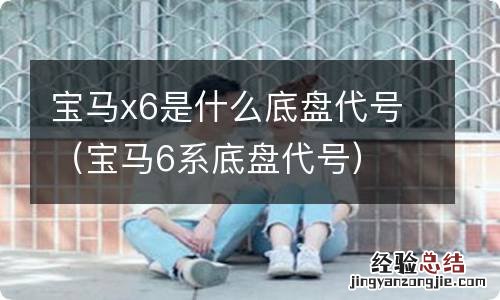 宝马6系底盘代号 宝马x6是什么底盘代号