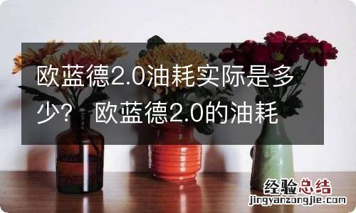 欧蓝德2.0油耗实际是多少？ 欧蓝德2.0的油耗是多少