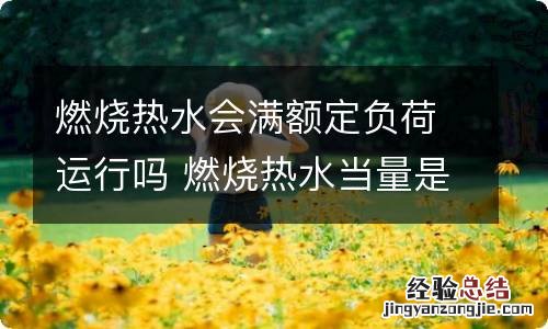 燃烧热水会满额定负荷运行吗 燃烧热水当量是多少