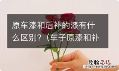 车子原漆和补漆的区别 原车漆和后补的漆有什么区别?