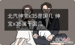 北汽绅宝x35是国几 绅宝x35属于国几