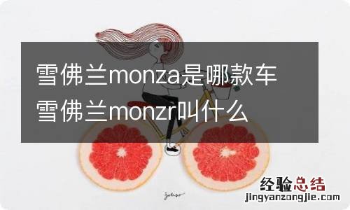 雪佛兰monza是哪款车 雪佛兰monzr叫什么