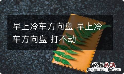 早上冷车方向盘 早上冷车方向盘 打不动