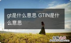 gt是什么意思 GTIN是什么意思