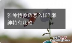 雅绅特参数怎么样? 雅绅特有几款