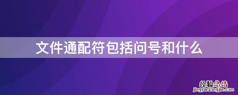 在查找文件时通配符与问号的含义是什么 文件通配符包括问号和什么