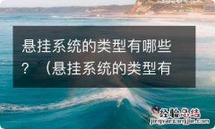 悬挂系统的类型有哪些 悬挂系统的类型有哪些？