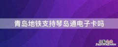 青岛地铁支持琴岛通电子卡吗 青岛地铁可以刷琴岛通公交卡嘛