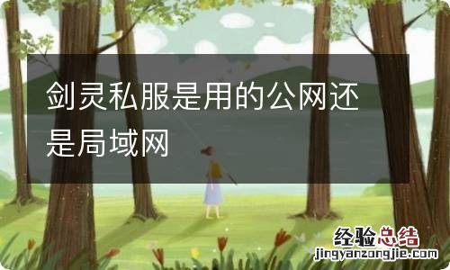 剑灵私服是用的公网还是局域网