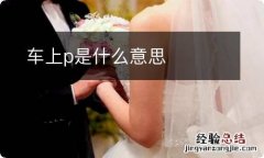 车上p是什么意思